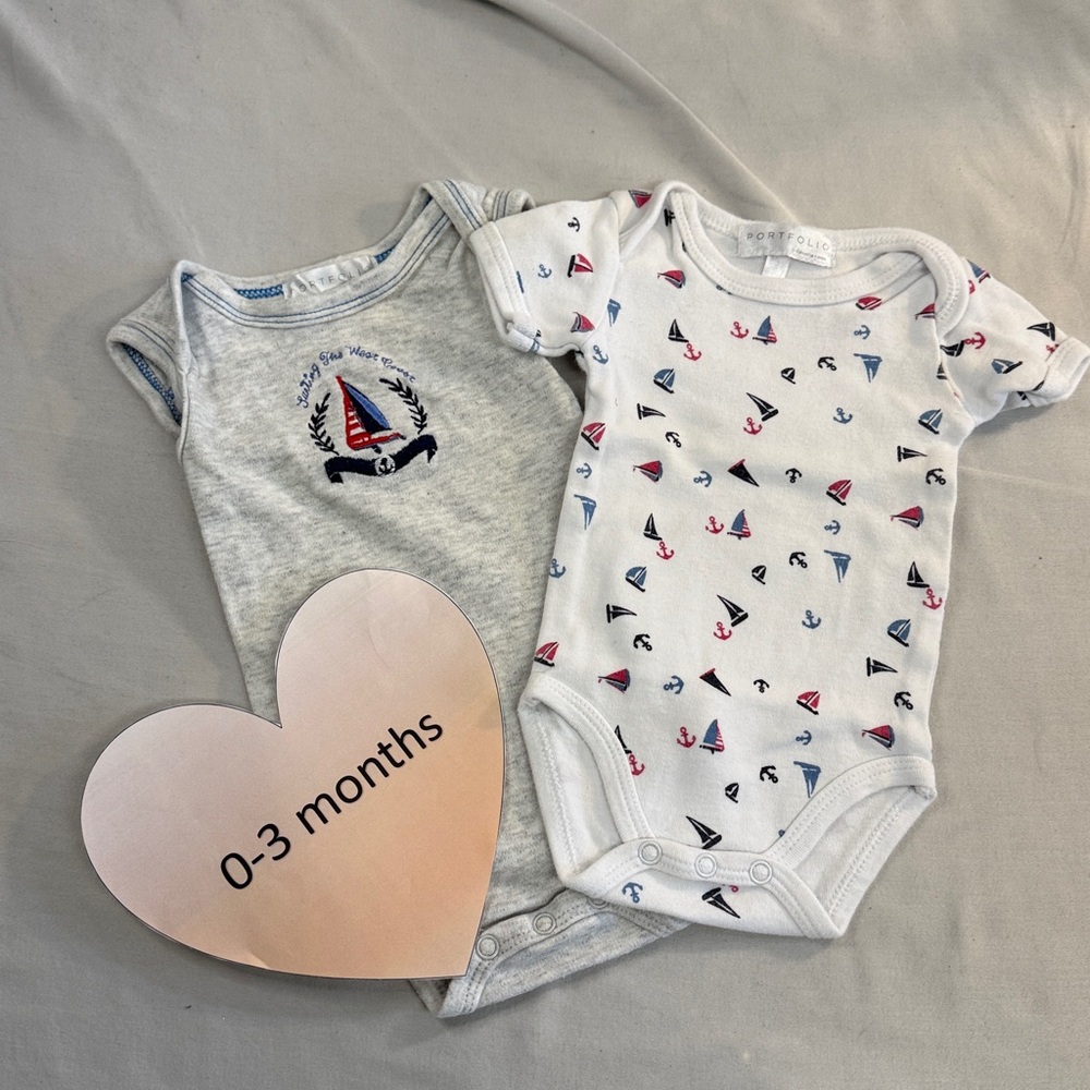 Portfolio - Nautical Themed Short Sleeve One Pieces Set